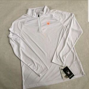 Mens NWT Large White DryWEB Spyder Zip Jacket